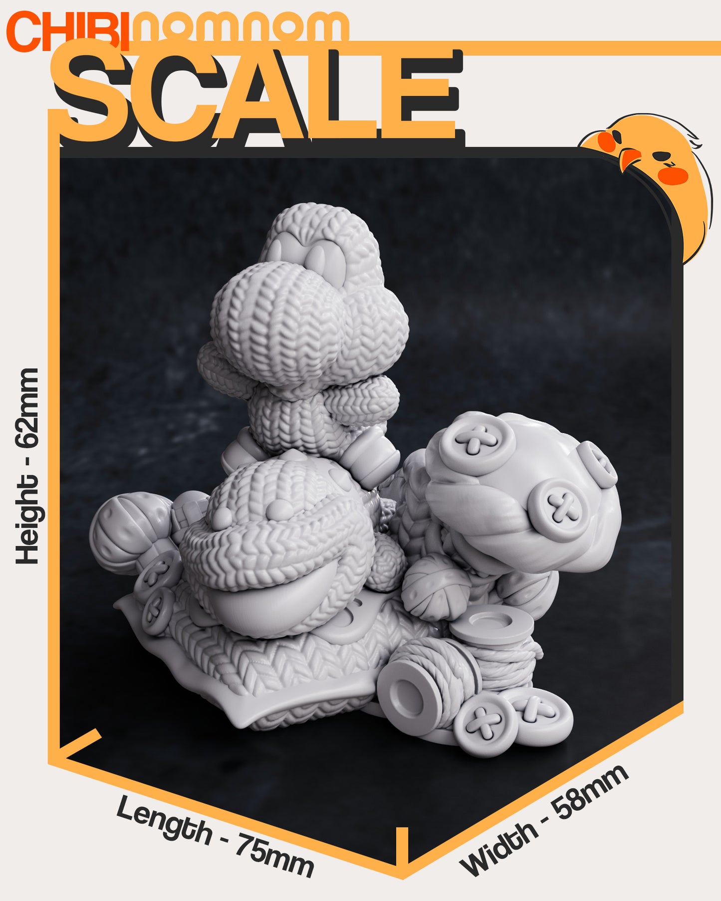Chibi Yoshi - Yoshi's Woolly World
