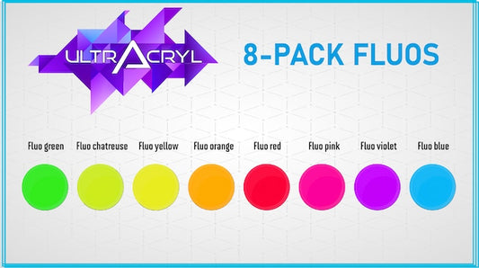 Fluo Paint Set