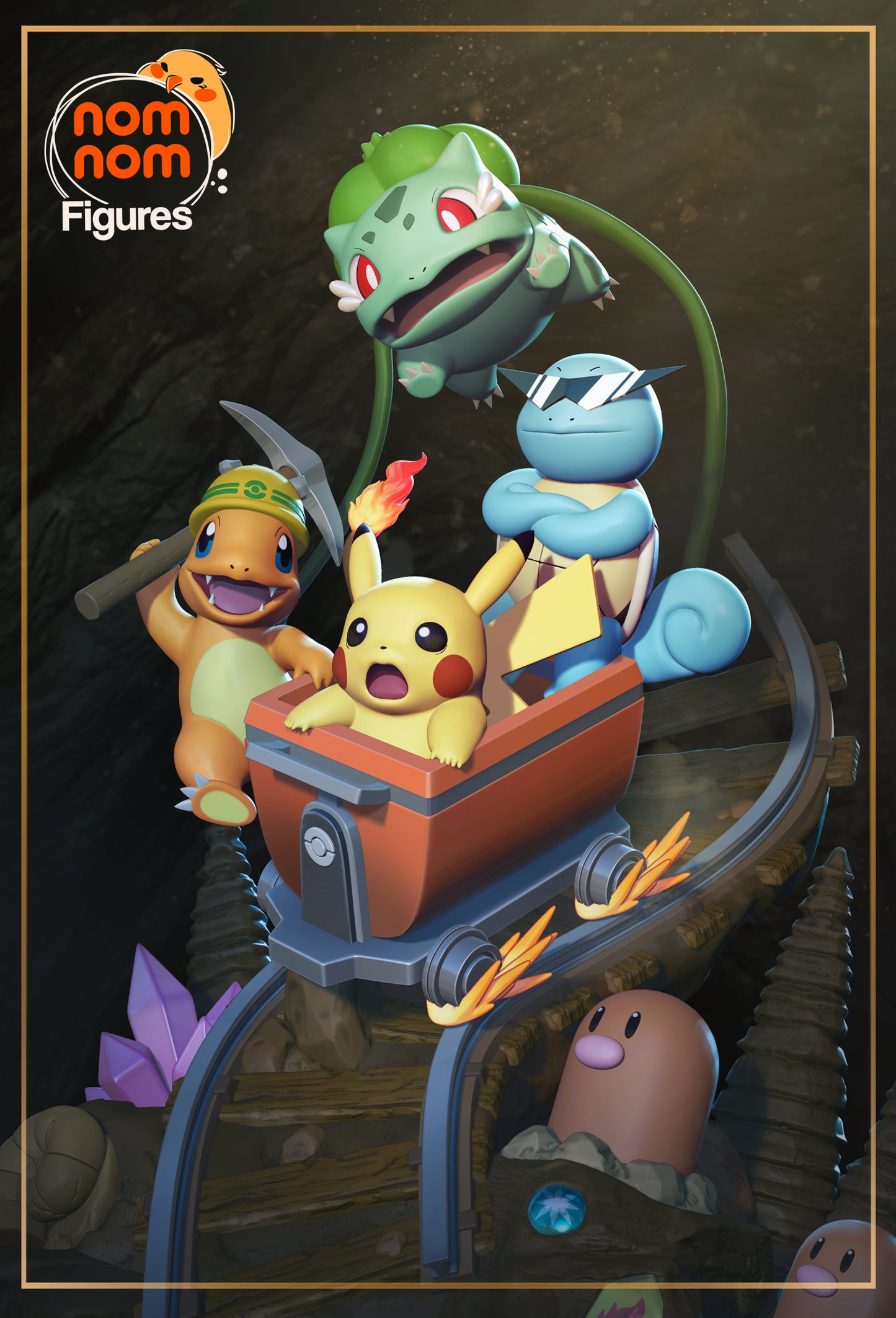 Cute Starters playing Minecraft