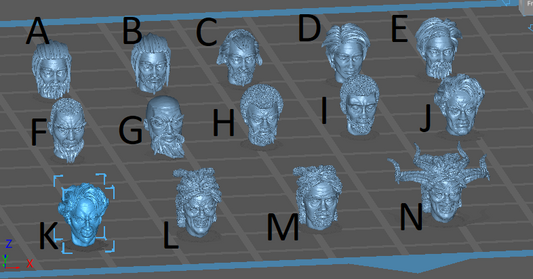 Male Heads 1