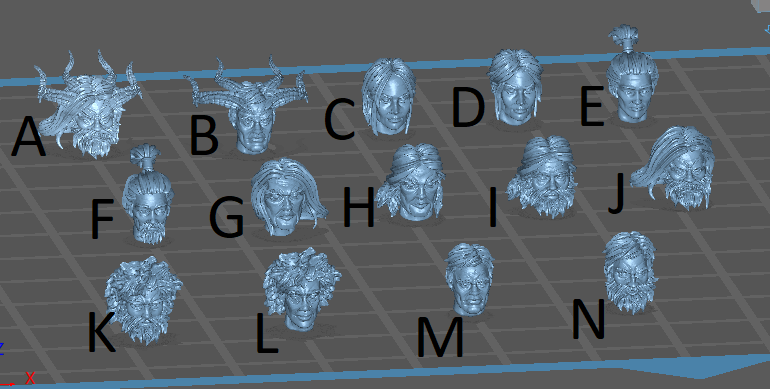 Male Heads 2