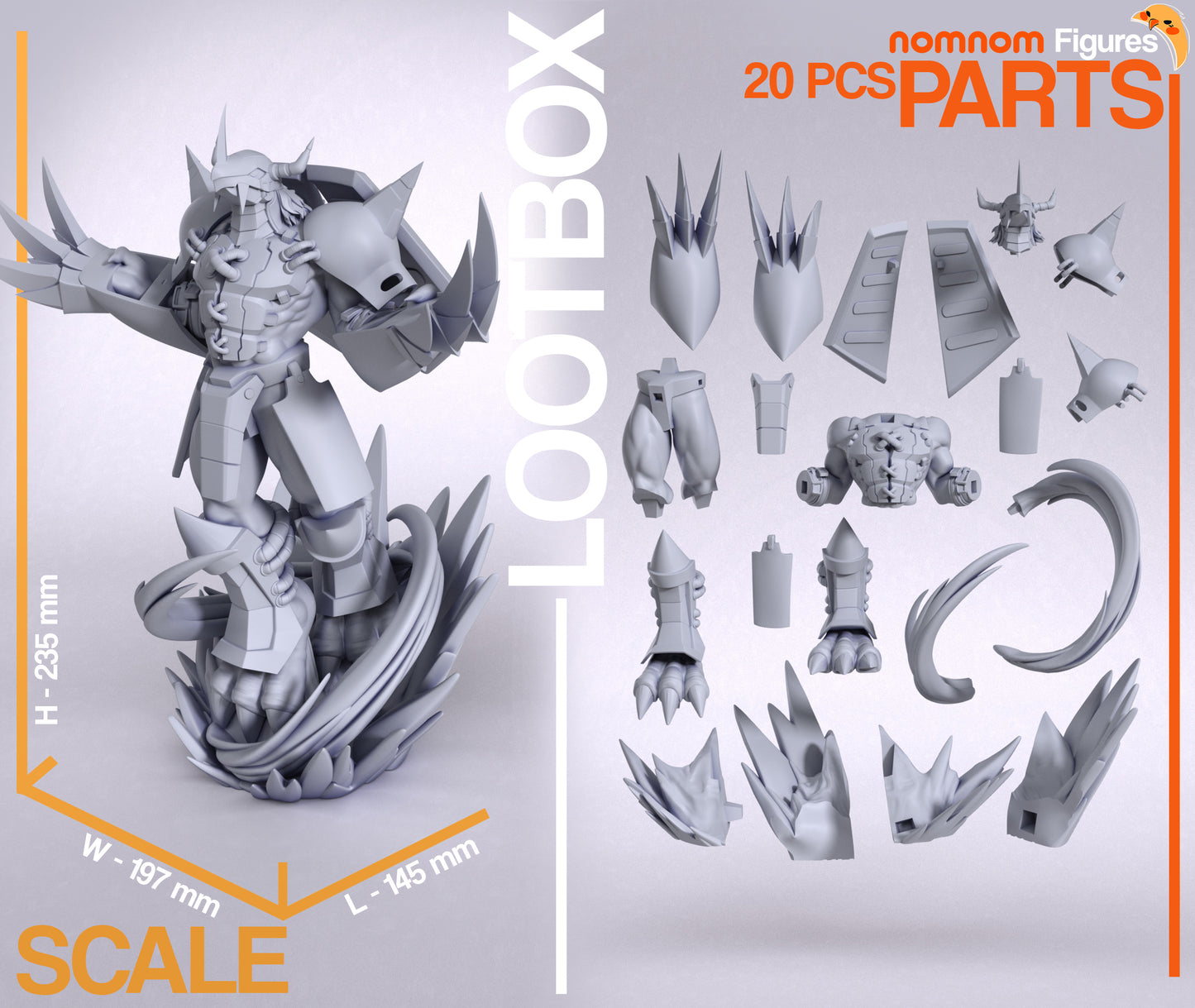 War Digital Monster (Grey)