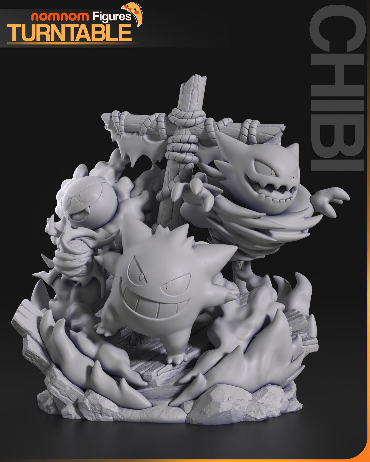 Ghost Family Diorama
