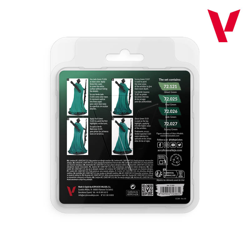 Vallejo Game Color set (Cold Green)
